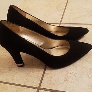 Black Suede pumps